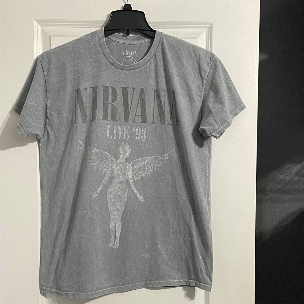Nirvana In Utero Sprite Live 1993 Tour Dates Grunge Tee Size Large